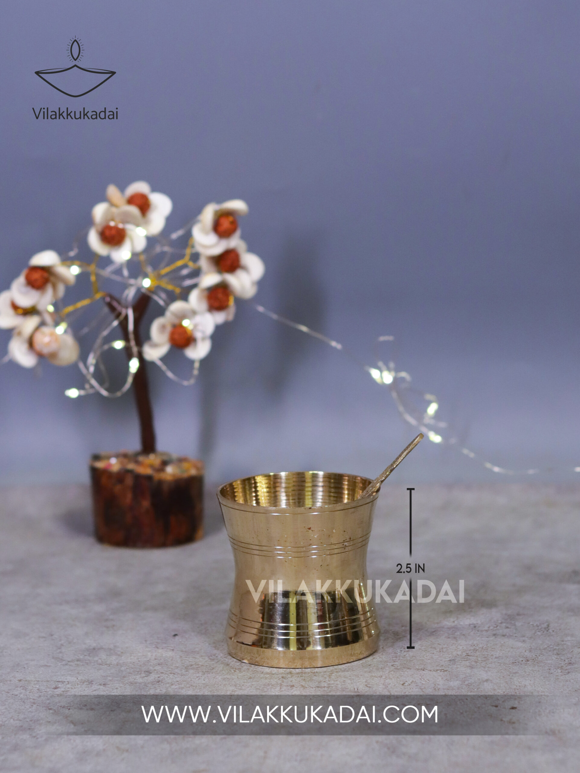1 brass panchapaathiram (S) 1