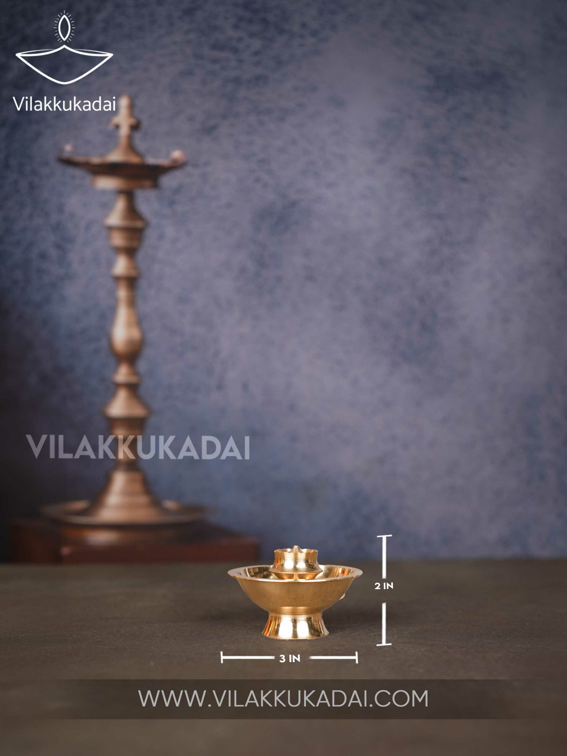 Brass Agarbatti Agardan Katori Stand No.4-2