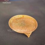 brass peacock pin tray