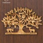 tree with deer wall hanging
