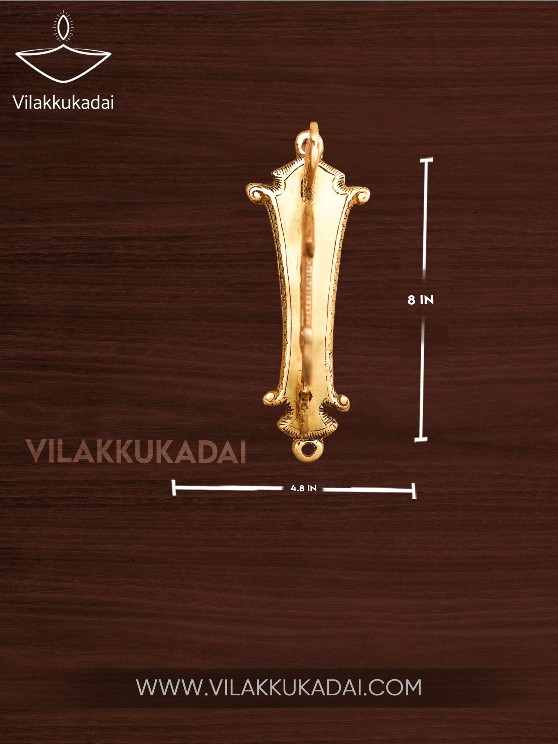 brass wall hook peacock design-2