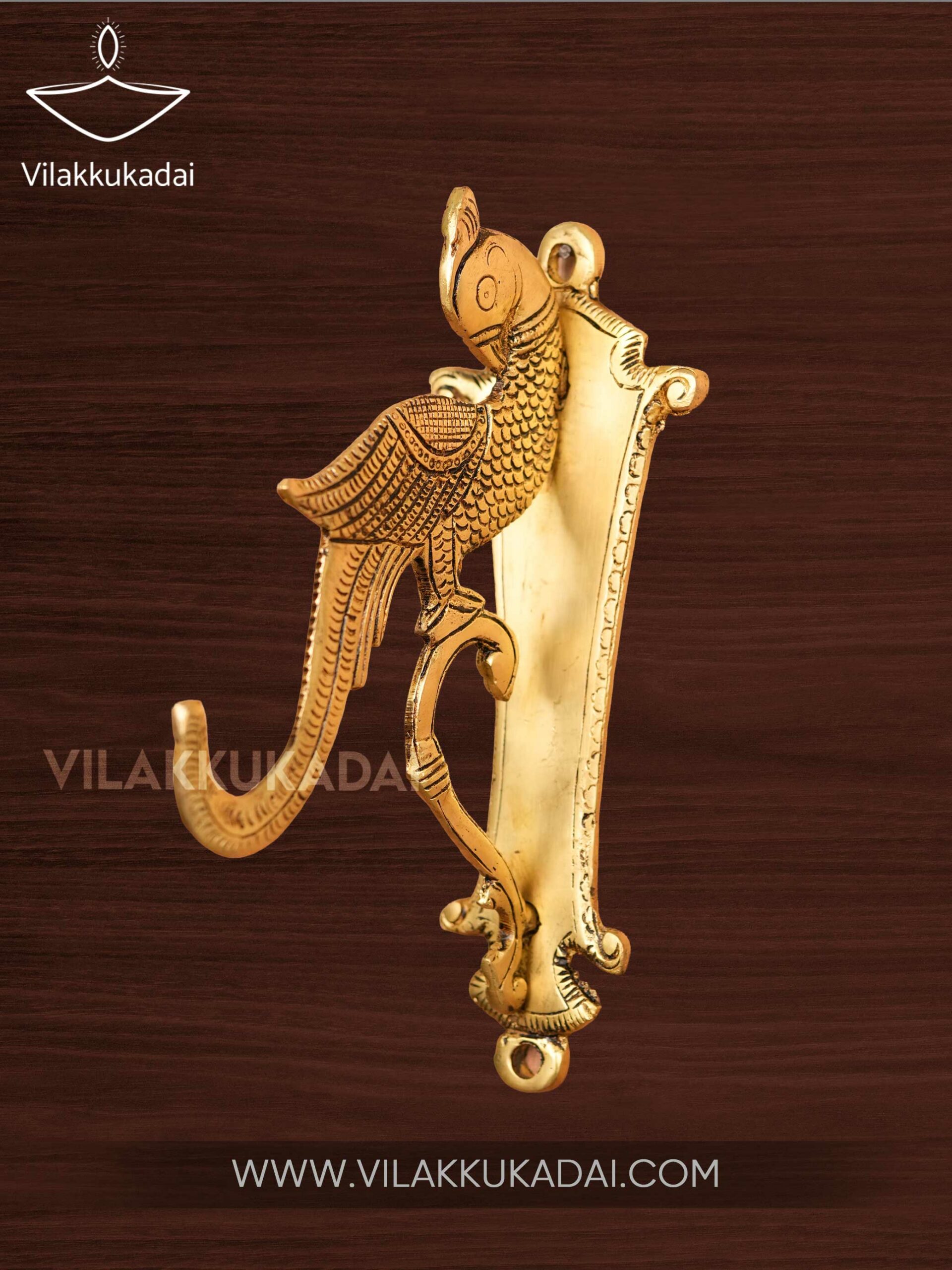 brass wall hook peacock design-4