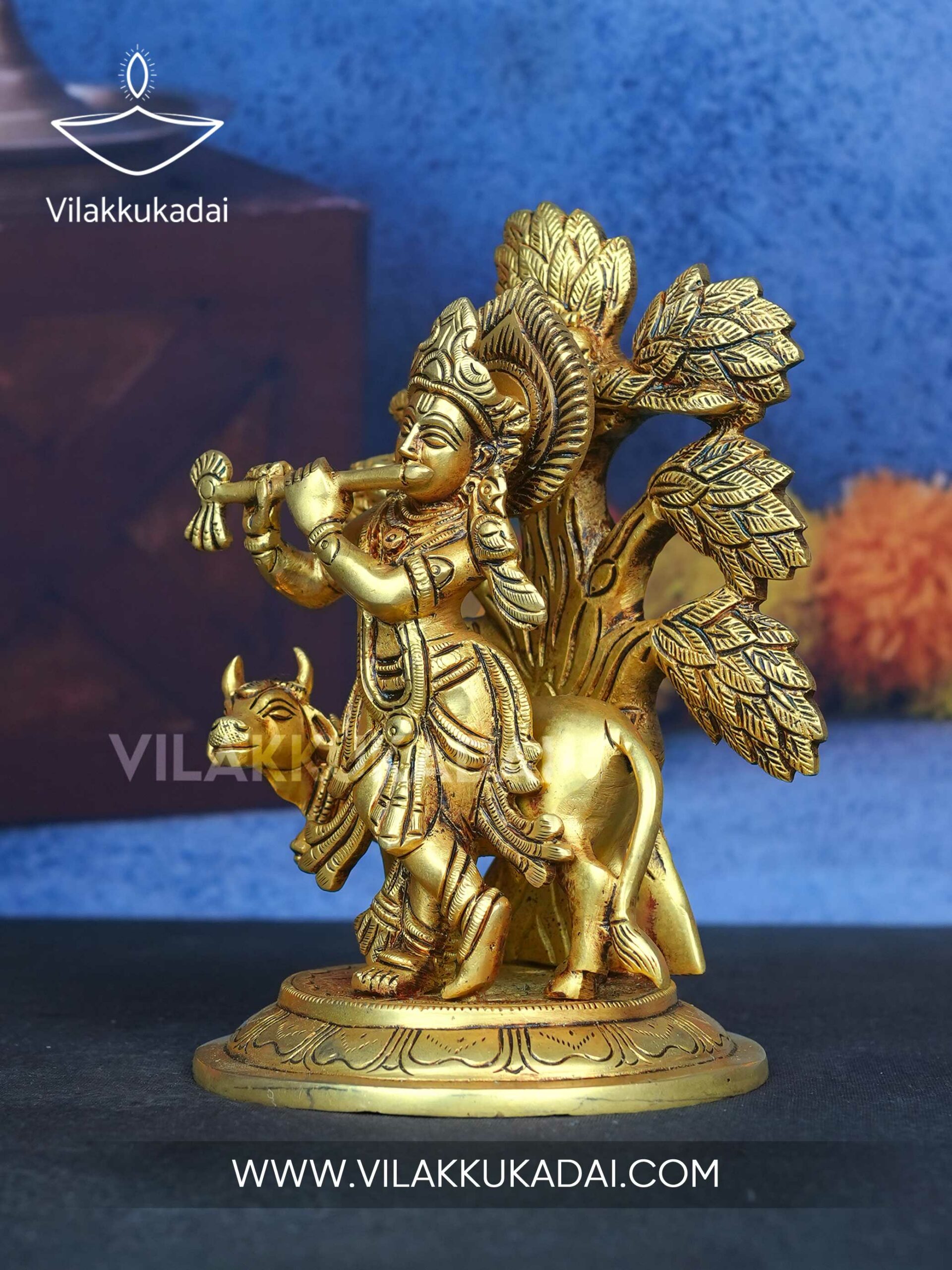krishnan,tree,cow-3