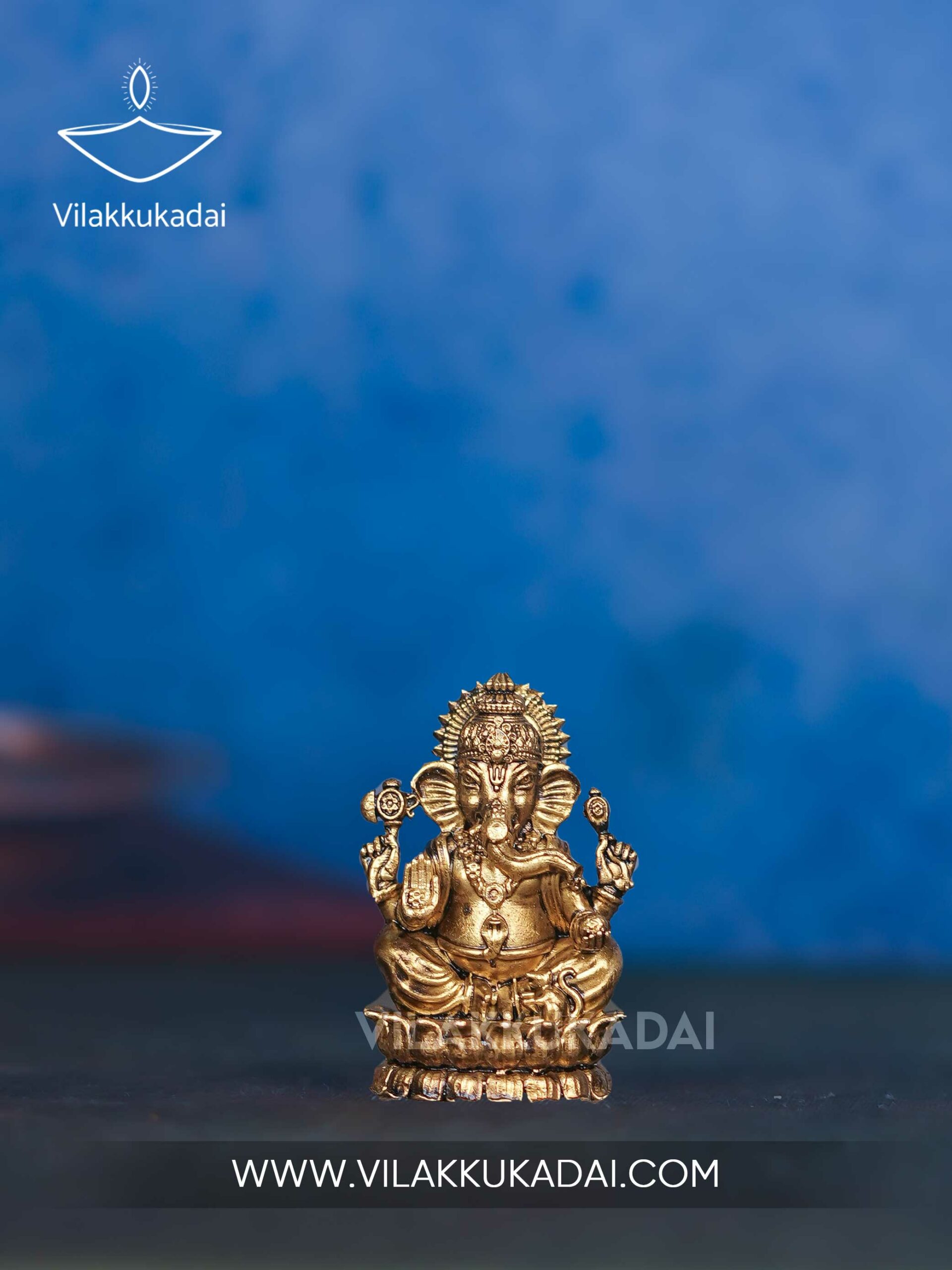 ganesh-murti-2-25-inch lotus ganesh murti
