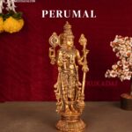 IMAGE ALT TEXT 12-inch Perumal idol for home pooja and devotional worship